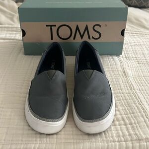 TOMS Parker Dusky Grey Textured Woven